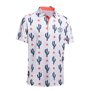 เสื้อโปโลกอล์ฟผู้ชาย ระบายอากาศได้ดี ควบคุมความชื้น เสื้อโปโลกอล์ฟประสิทธิภาพสูง เสื้อผ้าสำหรับกิจกรรมกลางแจ้ง - Product Image 1