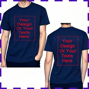 Camisetas de Verano Personalizadas para Hombre y Mujer, Camisetas de Algodón Personalizadas, Impresión Digital, Transpirables, de Manga Corta, 100% Algodón de Punto - Product Image 1