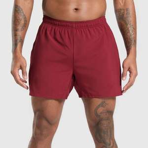 Maroon High Quality Stretch Micro <b>Cool</b> <b>Shorts</b> Casual Drawstring Custom Logo Sports Active Workout Gym Athletic <b>Shorts</b> - Product Image 1