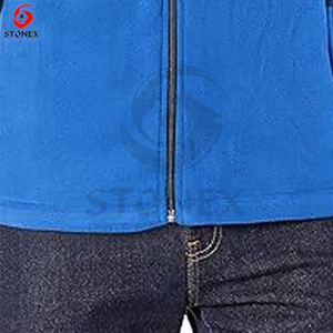 Logotipo personalizado bordado y chaleco de lana polar cálido de invierno para la ropa al aire libre sin mangas al por mayor de los hombres. - Product Image 4