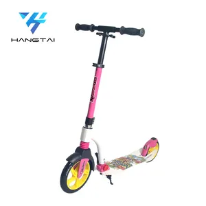 Patinetes de alumínio para personalização, 2 scooter de chute 200mm de roda grande