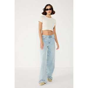 T-shirt court pour femme, décontracté et sportif, en tissu 100% coton, respirant, manches courtes, taille unique, XS-4XL - Product Image 2