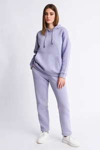 Femmes dames survêtement plaine survêtement vêtements de détente à capuche survêtement co-ord ensemble élégant hiver décontracté vêtements de tous les jours RRI-TS-15 - Product Image 2