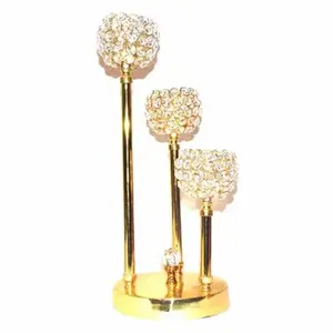 Bougeoir en métal fait main et bougeoir votif en cristal pour table et événements de mariage, festival, article décoratif - Product Image 6