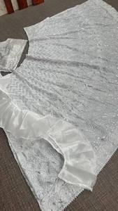 La plus belle faux georgette de style bollywood de l'Inde belle broderie de séquence Lehenga et Choli avec organza Dupatta - Product Image 3