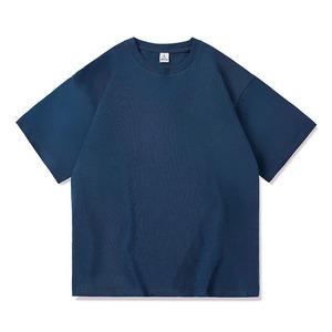 T-shirt à manches courtes et col rond pour hommes de marque haut à manches courtes d'été 100% pur coton - Product Image 2