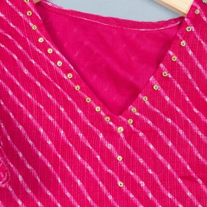 Niños indios hechos a mano Rosa Lehenga Choli Chaniya Choli para niñas vestido étnico, vestido tradicional niña vestidos Duppta conjunto Ghagra - Product Image 6