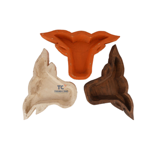 Sculpté à la main Design personnalisé rustique décor à la maison bol à pâte en bois ciré bougie bateau en gros - Product Image 2