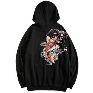 Vente en gros de sweats à capuche brodés de qualité pour hommes molleton de coton léger pour motif de créateur d'hiver - Product Image 2