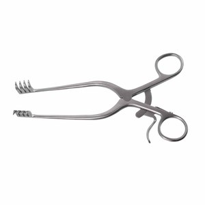 Retractor de cerebelo Adson, ángulo afilado, 190mm, 4/4 Pongs, instrumento neuroquirúrgico de hoja profunda de acero inoxidable no estéril afilado - Product Image 6