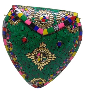 Pochette à rabat en métal mosaïque multicolore par Lowellcraft.com - Product Image 1