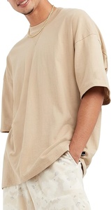 Camiseta de gran tamaño Boxy-Fit para hombre de calidad superior Camiseta en blanco de tela de punto de algodón pesado - Product Image 6