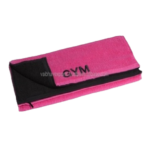 2022 Serviette de gymnastique en microfibre brodée personnalisée la plus vendue Techniques tissées respectueuses de la peau fabriquées en Inde à bas prix - Product Image 1