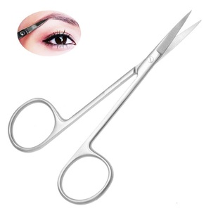 Ciseaux à manucure pour les cils, pour couper les sourcils, les cuticules, en acier inoxydable, couleur or rose - Product Image 6