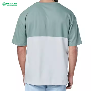 Camiseta Extra Grande para Hombre, de Poliéster/Algodón, Corte Holgado, Tejido Grueso, con Logotipo 3D de Espuma Personalizado en la Parte Delantera, Impresión Digital, 220g, Ecológica - Product Image 5