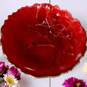 Bandeja de Resina Contemporánea, Elegante Vajilla para Servir, Decoración del Hogar y Regalos Especiales Tradebyd - Product Image 1