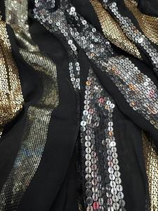 La mayoría de los vendedores Banarasi Soft Silk Saree Faux Georgette Sequence Midi para Bodas de estilo veraniego y Diwalis Precio al por mayor - Product Image 5