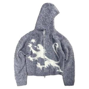 Sweat à capuche vintage 100% coton, fermeture éclair, lavage personnalisé, effet délavé, coupe ample pour homme, fabriqué par Hanger Impex - Product Image 3