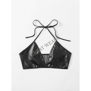 Ensembles de lingerie en cuir pour femmes Corset Lingerie exotique Tenues en latex à bretelles Lingerie à armatures Push Up Jarretière - Product Image 5