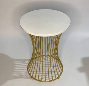 Plateau en marbre avec accent de nidification de table basse ronde à double couche pour la maison, la cuisine, le salon, le bois et la pierre. - Product Image 4