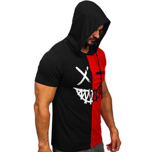 2024 sudaderas con capucha de manga corta personalizadas para hombre 100% algodón Puff estampado bordado sublimado patrón de diseñador para uso en el gimnasio - Product Image 4