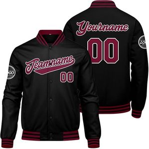 Chaqueta Varsity de Lana de 270g con Cuello Alto para Hombre, Estilo Clásico, Servicio OEM, Logotipo Personalizado al por Mayor - Product Image 3