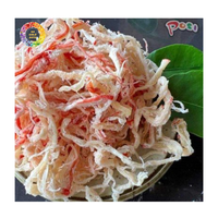 Cumi kering robek rasa kelapa, lezat kelapa kukus robek makanan ringan makanan laut bumbu