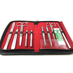 Kit de dissection et de suture en acier inoxydable de qualité supérieure pour les étudiants en médecine, réutilisable, certifié CE - Product Image 1