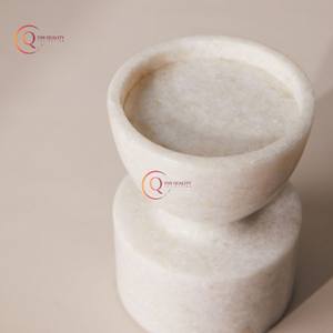 เชิงเทียนหินหินอ่อนที่ตกแต่งอย่างหรูหราขวดเทียนที่ไม่ซ้ำกันสำหรับตกแต่งบ้านสำหรับอีสเตอร์ - Product Image 5