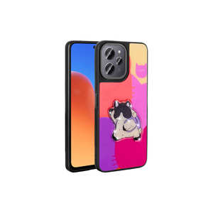 Coque en silicone premium lumineuse et gaufrée avec motif emblématique pour Redmi 12 4G – Étui de protection antichoc élégant et stylé pour téléphone portable - Product Image 1