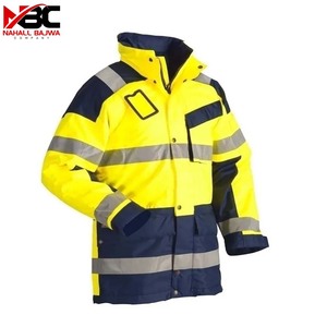 Veste de pluie imperméable haute visibilité réfléchissante haute visibilité de sécurité professionnelle. - Product Image 2