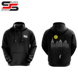 Bordado para hombre Casual algodón con capucha cuello cordón sudaderas con capucha Puff estampado pulóver sudaderas Casual Camisas manga larga con capucha - Product Image 1