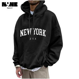 Sweat à capuche en molleton GSM 400 de haute qualité pour hommes avec broderie de logo personnalisé - Product Image 6