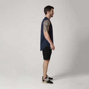 New Sportswear Men Cotton Workout Sports Tank Top Outdoors <b>Running</b> Breathable Sleeveless Loose Blank Plus Size Sport Tank Top - Product Image 5