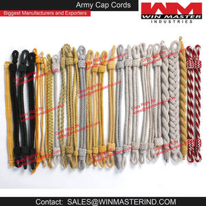 Sangle de menton en fil de viscose pour uniforme de cérémonie |   Sangles personnalisées pour casquettes et chapeaux - WIN MASTER INDUSTRIES - Product Image 6