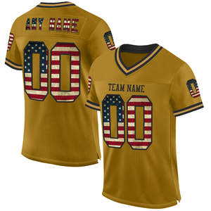 Tackle maillot de Football américain chemise en tissu de maille à séchage rapide pour hommes vêtements d'équipe personnalisés pour l'entraînement scolaire de pratique de jeu - Product Image 2