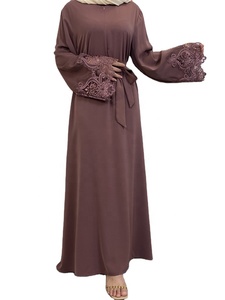 Fabricantes de Ropa Abaya, Vestido Musulmán Personalizado para Mujer, Ropa con Logotipo Personalizado, Servicio OEM, Abaya Negra para Adultos - Product Image 2