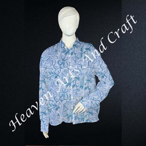 Camisa de algodón túnica india de estilo bohemio con estampado floral, ropa de mujer diseñada transpirable, ropa de India y Pakistán - Product Image 3