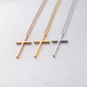 Collar con Colgante de Cadena de Acero Inoxidable Brillante, Joyería Religiosa Cristiana, Accesorios de Moda para Hombres y Mujeres, <span class=keywords><strong>Iglesia</strong></span> - Product Image 3