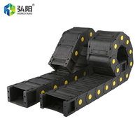 HYCNC Externe Nylon-Schleppkette, Kunststoff-Kabelträgerkette für Faserlaser-Schneidemaschinen & CNC-Werkzeugmaschinen