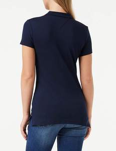 Design personnalisé femmes Slim Fit Lady Fabricant de vêtements Logo brodé en coton Vêtements de golf Polos pour femmes - Product Image 2