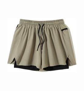 กางเกงขาสั้นกีฬาแบบ2 in 1แห้งเร็วสำหรับผู้ชายกางเกงขาสั้นสำหรับวิ่งมาราธอนมีโลโก้ตามสั่งกางเกงออกกำลังกายแบบหลวมระบายอากาศได้ดีจัดส่งเร็ว - Product Image 6