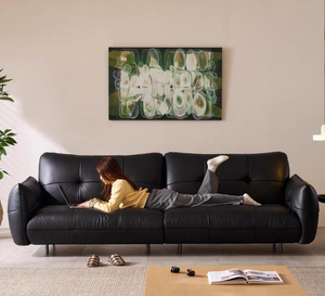 Sofá Seccional Moderno con Estructura de Madera de Alerce Sólida, Relleno de Algodón y Plumas, Tamaños Personalizados para Muebles de Sala - Product Image 1