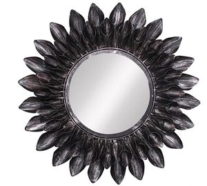 Espejo de pared redondo con diseño de flores Espejo de metal para decoración del hogar al por mayor Espejo de metal Decoración de pared al mejor precio. - Product Image 1