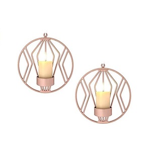 Support à bougies votives au design moderne avec finition noire thermolaquée pour la décoration murale et de table, fournisseur direct pour la maison et le bureau - Product Image 4