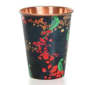 High Selling Gorgeous look pure Copper tumbler glass <b>cup</b> for water decorated tumbler <b>large</b> custom for drinking ware - Product Image 1