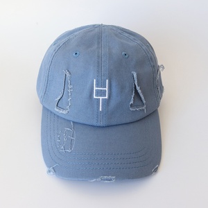 قبعة داد غير مهيكلة بتصميم قديم الطراز مطرزة حسب الطلب بالجملة، قبعة كاجوال أوروبية ويابانية بمظهر متهالك للشتاء - Product Image 2