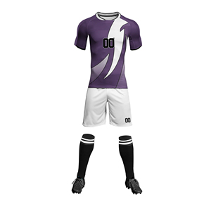 OEM Breathable Lightweight <b>Waterproof</b> Anti-Bacterial Printed Customized Color Soccer Uniform <b>Sets</b> 100% Polyester Wholesale High - Product Image 5