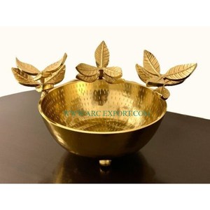 Juego de 2 tazones decorativos para servir comida y frutas, mesa de fiestas de boda de cristal azul de diferentes tamaños, cuencos hechos a mano recién llegados - Product Image 4