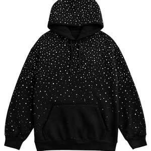 Sudadera con Capucha Personalizada Extra Grande con Pedrería, de Alta Calidad, Estilo Urbano, Premium - Product Image 5